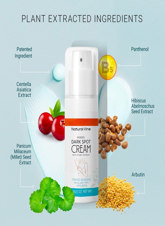 Natural Vine Dark Spot Corrector Cream: Dark Spot Remover for Body in 4-8 Weeks - Instant Concealing & Age Brown Sun Faded Spot Remover Melasma Freckles Correcting with Niacinamide, 1 OZ/30g - Image 3